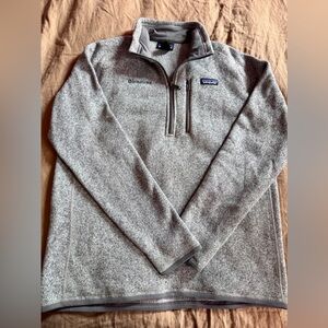 Patagonia Gray Quarter-Zip Men's Sweater